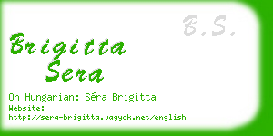 brigitta sera business card