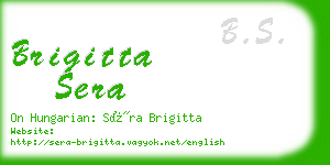 brigitta sera business card